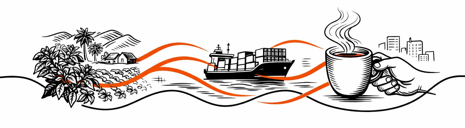 Cadena de suministro del café